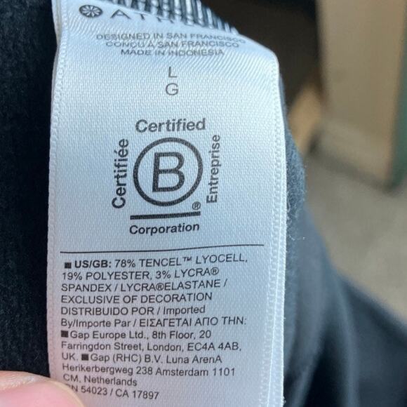 Athleta Womens Pants Black Venice Jogger High Rise Pull On Soft Stretch Large - Picture 5 of 11